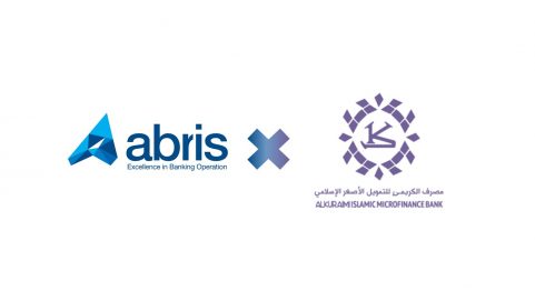 The logos of ABRIS and Al-Kuriami Bank